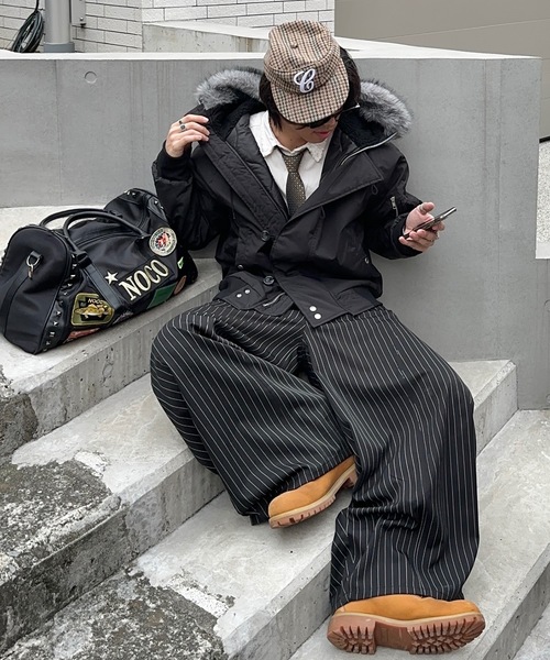 MandO（Auntie Rosa）（エムオー）の「N2Bナイロンフライトジャケット（ブルゾン・メンズ・カーキ/ブラック・LARGE/MEDIUM）」の9枚目の写真