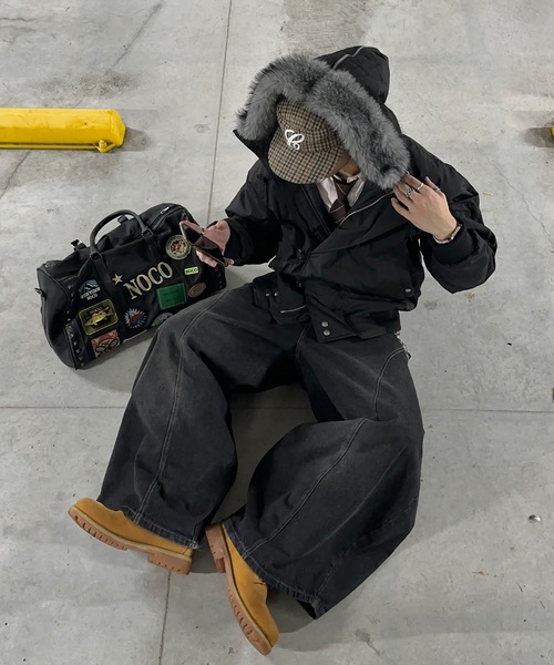 MandO（Auntie Rosa）（エムオー）の「N2Bナイロンフライトジャケット（ブルゾン・メンズ・カーキ/ブラック・LARGE/MEDIUM）」の8枚目の写真