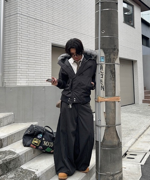 MandO（Auntie Rosa）（エムオー）の「N2Bナイロンフライトジャケット（ブルゾン・メンズ・カーキ/ブラック・LARGE/MEDIUM）」の16枚目の写真