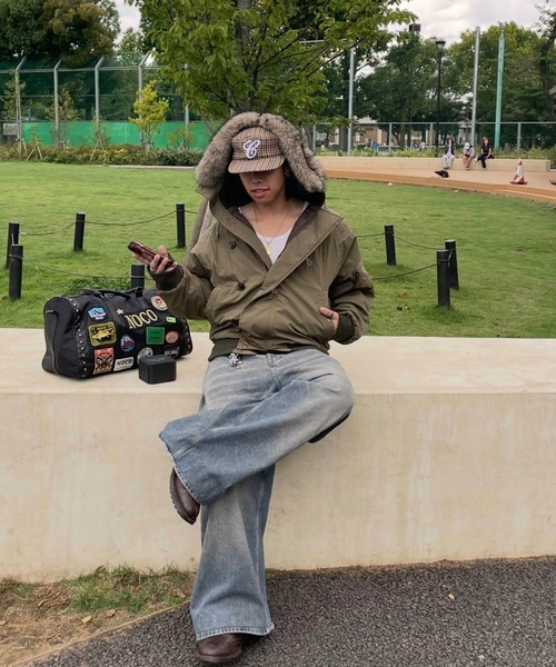 MandO（Auntie Rosa）（エムオー）の「N2Bナイロンフライトジャケット（ブルゾン・メンズ・カーキ/ブラック・LARGE/MEDIUM）」の19枚目の写真