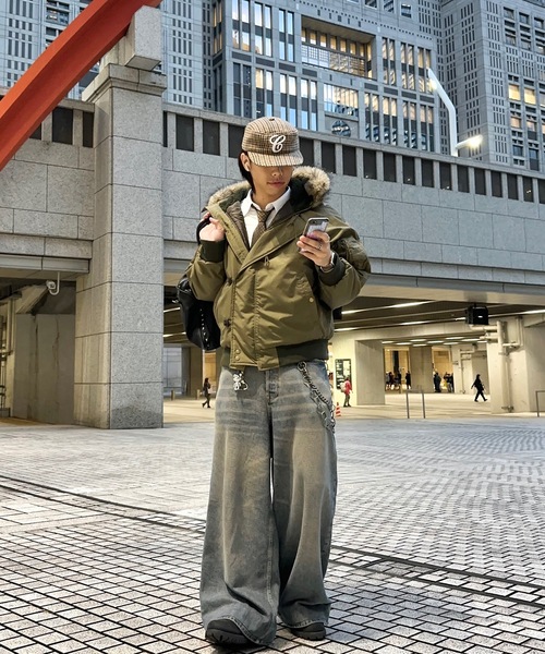 MandO（Auntie Rosa）（エムオー）の「N2Bナイロンフライトジャケット（ブルゾン・メンズ・カーキ/ブラック・LARGE/MEDIUM）」の20枚目の写真