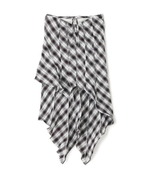 セール】MITSUKI/ミツキ/CHECK ASYMME SKIRT（スカート）｜ROYAL FLASH