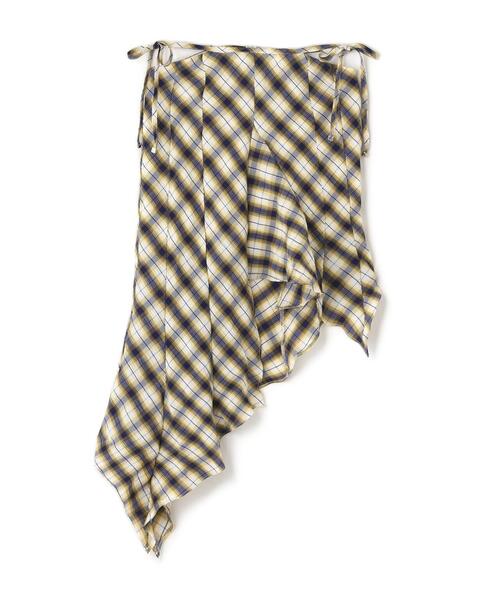 ROYAL FLASH（ロイヤルフラッシュ）の「MITSUKI/ミツキ/CHECK ASYMME SKIRT（スカート・レディース・ブラック/ホワイト/タン・F）」の18枚目の写真