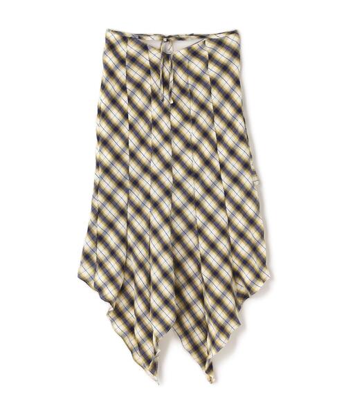 ROYAL FLASH（ロイヤルフラッシュ）の「MITSUKI/ミツキ/CHECK ASYMME SKIRT（スカート・レディース・ブラック/ホワイト/タン・F）」の19枚目の写真