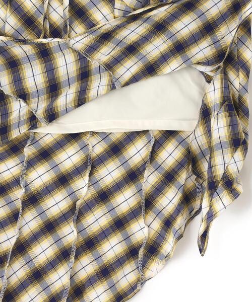 ROYAL FLASH（ロイヤルフラッシュ）の「MITSUKI/ミツキ/CHECK ASYMME SKIRT（スカート・レディース・ブラック/ホワイト/タン・F）」の21枚目の写真