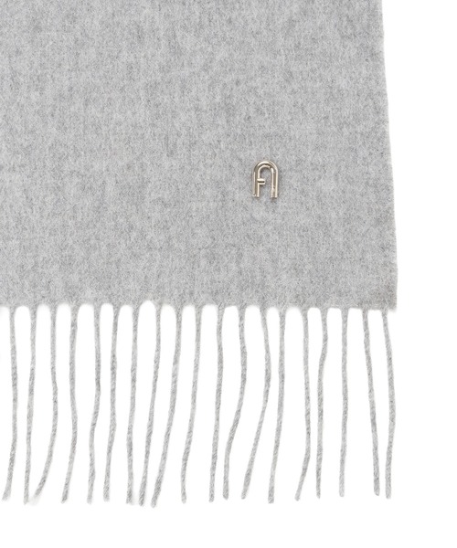 FURLA（フルラ）の「【WEB限定】マフラー 無地 FURLA アーチロゴ（マフラー・レディース・オフホワイト/グレー/ライトブルー/ブラック・FREE）」の21枚目の写真