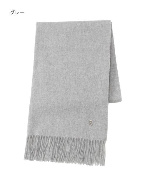 FURLA（フルラ）の「【WEB限定】マフラー 無地 FURLA アーチロゴ（マフラー・レディース・オフホワイト/グレー/ライトブルー/ブラック・FREE）」の11枚目の写真