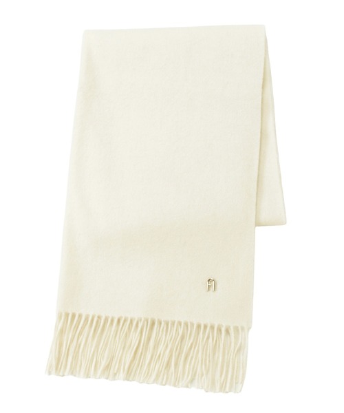 FURLA（フルラ）の「【WEB限定】マフラー 無地 FURLA アーチロゴ（マフラー・レディース・オフホワイト/グレー/ライトブルー/ブラック・FREE）」の16枚目の写真