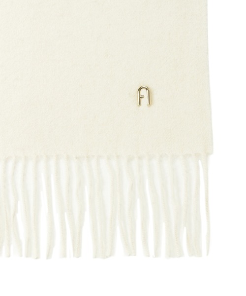 FURLA（フルラ）の「【WEB限定】マフラー 無地 FURLA アーチロゴ（マフラー・レディース・オフホワイト/グレー/ライトブルー/ブラック・FREE）」の17枚目の写真