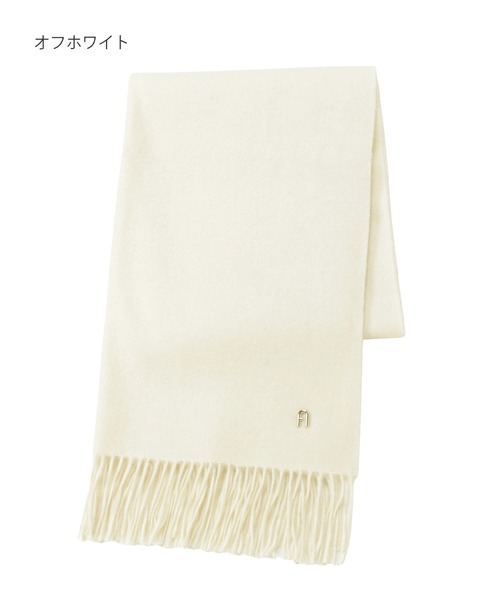 FURLA（フルラ）の「【WEB限定】マフラー 無地 FURLA アーチロゴ（マフラー・レディース・オフホワイト/グレー/ライトブルー/ブラック・FREE）」の19枚目の写真