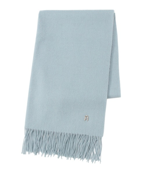 FURLA（フルラ）の「【WEB限定】マフラー 無地 FURLA アーチロゴ（マフラー・レディース・オフホワイト/グレー/ライトブルー/ブラック・FREE）」の5枚目の写真