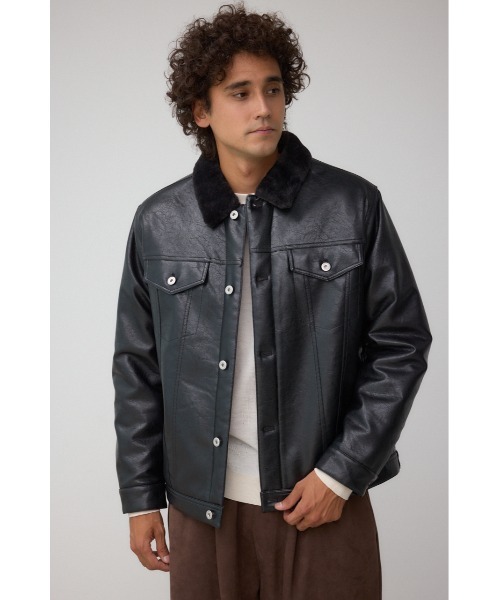 セール】ボアライニング合皮ブルゾン（ブルゾン）｜AZUL BY MOUSSY