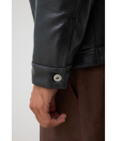 AZUL by moussy(アズールバイマウジー)の「ボアライニング合皮ブルゾン(ブルゾン・メンズ・ブラウン/ブラック・MEDIUM/LARGE)」の14枚目の写真