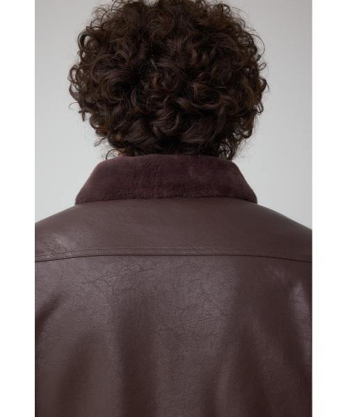 セール】ボアライニング合皮ブルゾン（ブルゾン）｜AZUL BY MOUSSY