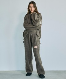 OPULENCE | カットアウトニットパンツ(その他パンツ)