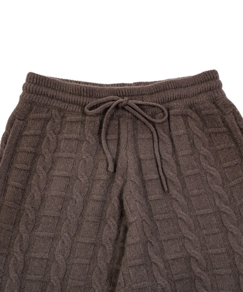 OPULENCE（オーピュレンス）の「カットアウトニットパンツ（その他パンツ・レディース・ブラック/ブラウン・FREE）」の10枚目の写真