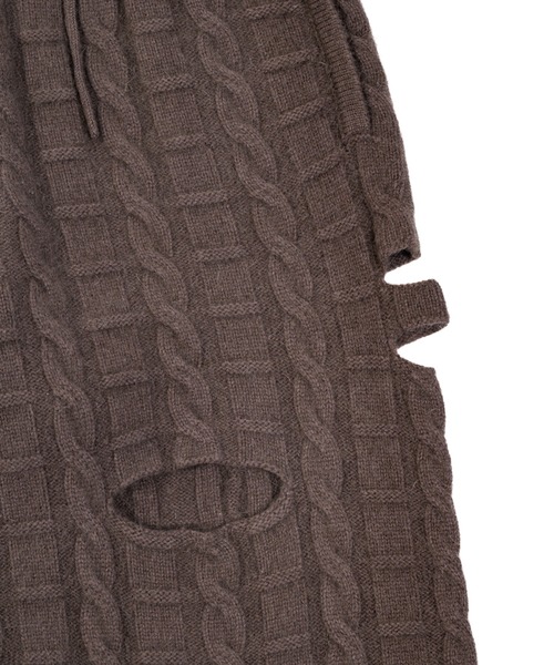 OPULENCE（オーピュレンス）の「カットアウトニットパンツ（その他パンツ・レディース・ブラック/ブラウン・FREE）」の11枚目の写真