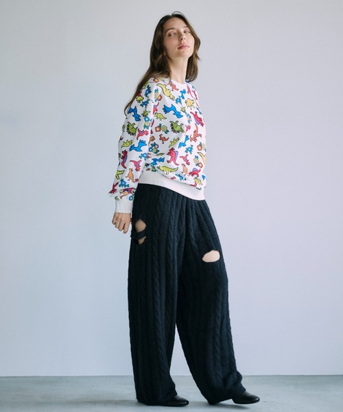 OPULENCE（オーピュレンス）の「カットアウトニットパンツ（その他パンツ・レディース・ブラック/ブラウン・FREE）」の22枚目の写真