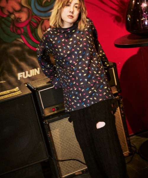 OPULENCE（オーピュレンス）の「カットアウトニットパンツ（その他パンツ・レディース・ブラック/ブラウン・FREE）」の14枚目の写真