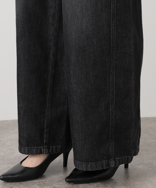 IENA LA BOUCLE(イエナラブークル)の「《追加》IENA LA BOUCLE ソフトデニムシルエットパンツ2(デニムパンツ・レディース・ブルー系その他/ブラック系その他・34/36/38/40)」の12枚目の写真