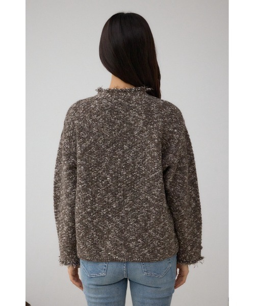 AZUL by moussy（アズールバイマウジー）の「ツイードライクニットカーディガン（カーディガン/ボレロ・レディース・ブラック系その他/ブラウン系その他/グリーン系その他・SMALL/MEDIUM）」の22枚目の写真