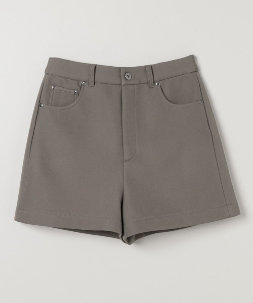 JEANASIS（ジーナシス）の「ボンディングショートパンツ/587846（その他パンツ・レディース・グレー系その他/ブラック・SMALL/MEDIUM）」の2枚目の写真