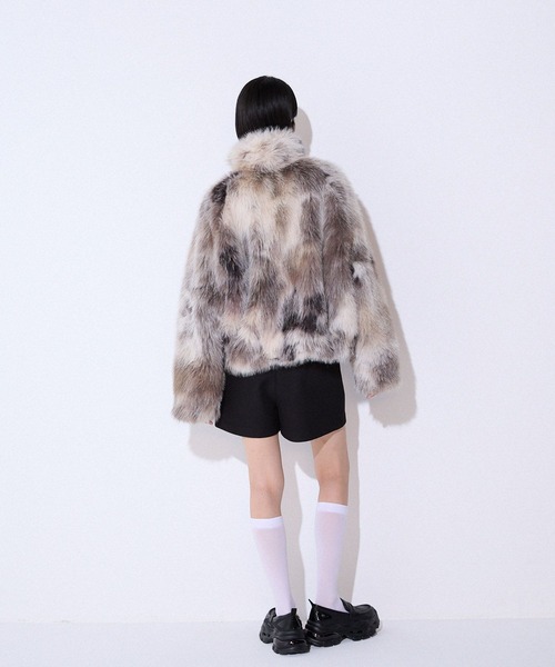 JEANASIS（ジーナシス）の「ボンディングショートパンツ/587846（その他パンツ・レディース・グレー系その他/ブラック・SMALL/MEDIUM）」の5枚目の写真