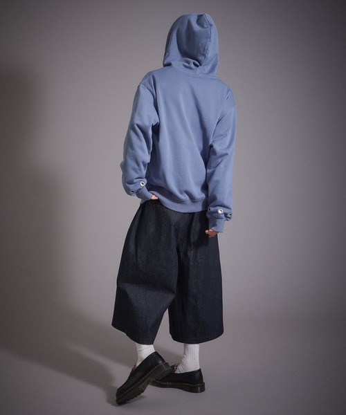 セール】ハトメデザイン裏毛ジップパーカー（パーカー）｜Perushu