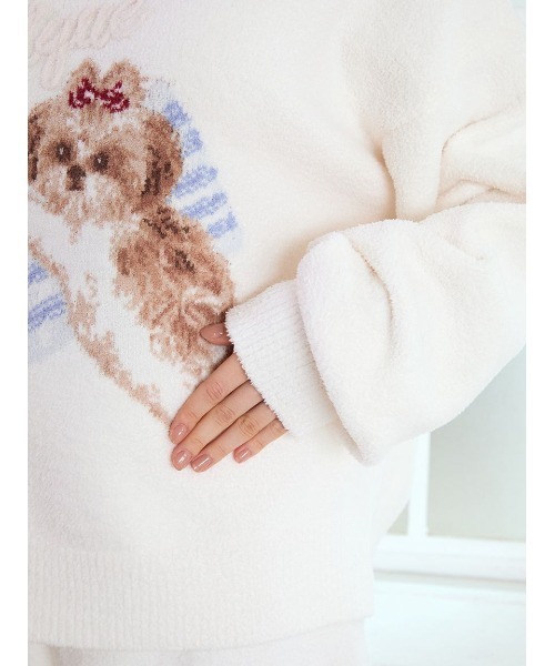 ジェラートピケ シーズージャガードプルオーバー＆ロングパンツセット ラッピング済み】シーズージャガードプルオーバー&ロングパンツSET