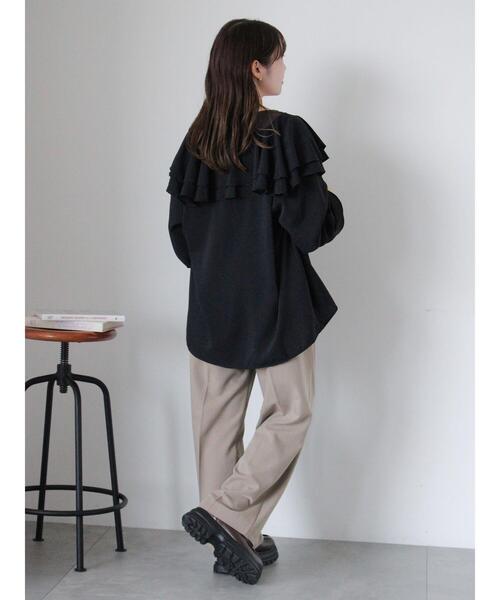 ehka sopo（エヘカソポ）の「センタープレスツータックスラックス（その他パンツ・レディース・モカ/ブラック/グレー・M/S）」の8枚目の写真