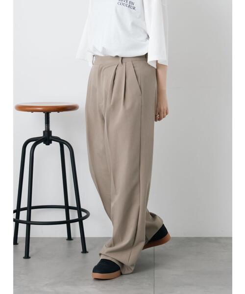 ehka sopo（エヘカソポ）の「センタープレスツータックスラックス（その他パンツ・レディース・モカ/ブラック/グレー・M/S）」の9枚目の写真