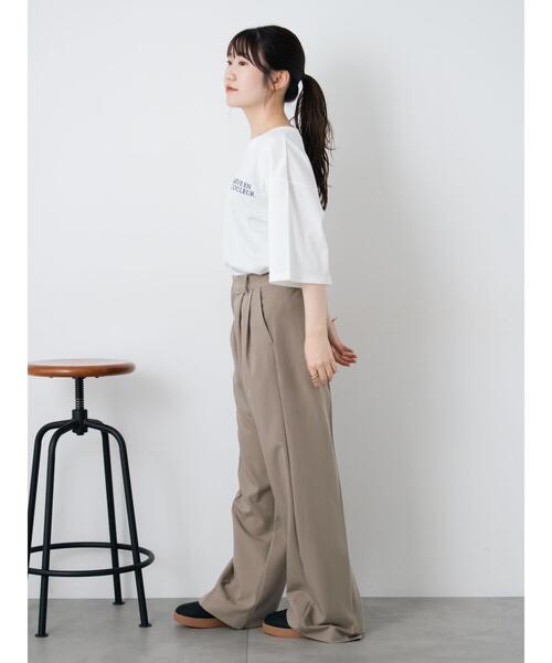 ehka sopo（エヘカソポ）の「センタープレスツータックスラックス（その他パンツ・レディース・モカ/ブラック/グレー・M/S）」の20枚目の写真