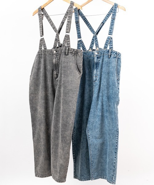 A.D.C.L.（エーディーシーエル）の「フィッシャーマンデザイン ワイドデニムパンツ（サロペット/オーバーオール・レディース・ブラック/ブルー/サックスブルー・M/L）」の13枚目の写真