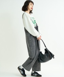 A.D.C.L.（エーディーシーエル）の「フィッシャーマンデザイン ワイドデニムパンツ（サロペット/オーバーオール）」