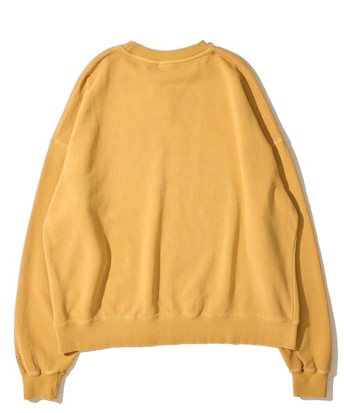 Goodwear（グッドウェア）の「【Goodwear/グッドウェア】USAコットン裏毛 製品染め ビッグシルエット スウェットプルオーバー（スウェット・メンズ・グリーン/スモークピンク/チャコールグレー/イエロー/ダークブルー・MEDIUM/SMALL/LARGE）」の13枚目の写真