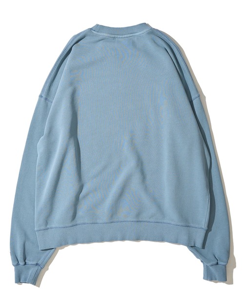 Goodwear（グッドウェア）の「【Goodwear/グッドウェア】USAコットン裏毛 製品染め ビッグシルエット スウェットプルオーバー（スウェット・メンズ・グリーン/スモークピンク/チャコールグレー/イエロー/ダークブルー・MEDIUM/SMALL/LARGE）」の11枚目の写真