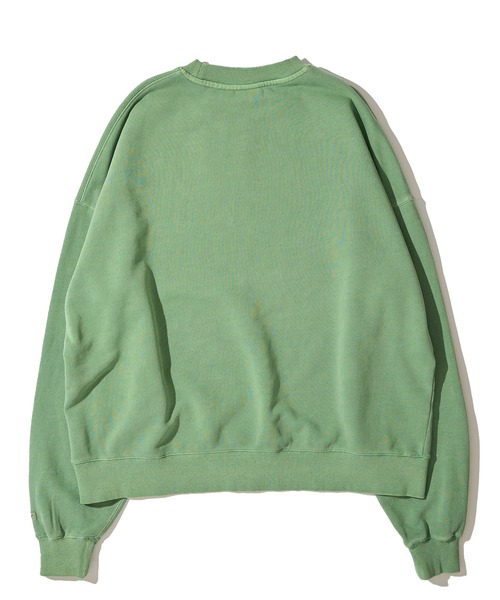 Goodwear（グッドウェア）の「【Goodwear/グッドウェア】USAコットン裏毛 製品染め ビッグシルエット スウェットプルオーバー（スウェット・メンズ・グリーン/スモークピンク/チャコールグレー/イエロー/ダークブルー・MEDIUM/SMALL/LARGE）」の9枚目の写真