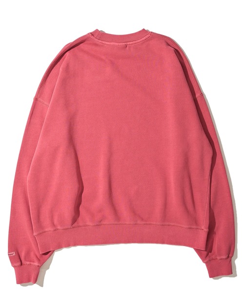 Goodwear（グッドウェア）の「【Goodwear/グッドウェア】USAコットン裏毛 製品染め ビッグシルエット スウェットプルオーバー（スウェット・メンズ・グリーン/スモークピンク/チャコールグレー/イエロー/ダークブルー・MEDIUM/SMALL/LARGE）」の15枚目の写真