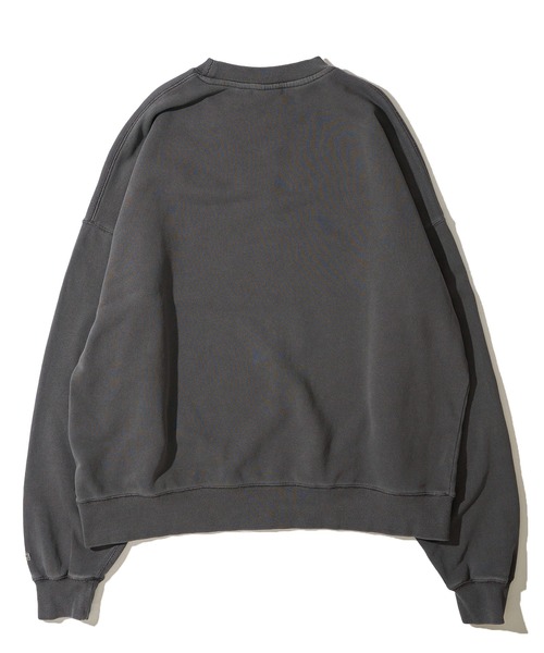 Goodwear（グッドウェア）の「【Goodwear/グッドウェア】USAコットン裏毛 製品染め ビッグシルエット スウェットプルオーバー（スウェット・メンズ・グリーン/スモークピンク/チャコールグレー/イエロー/ダークブルー・MEDIUM/SMALL/LARGE）」の7枚目の写真