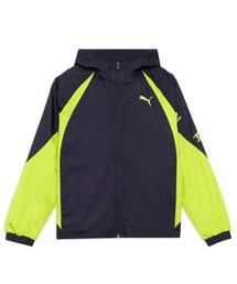 値引き中　Pumaブルゾン PUMA プーマ ジャケット ウインドブレーカー ライン ラメ M 紺