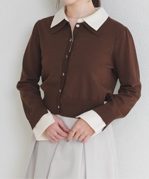 31 Sons de mode（トランテアン　ソン　ドゥ　モード）の「レイヤード衿付きニット（ニット/セーター）」