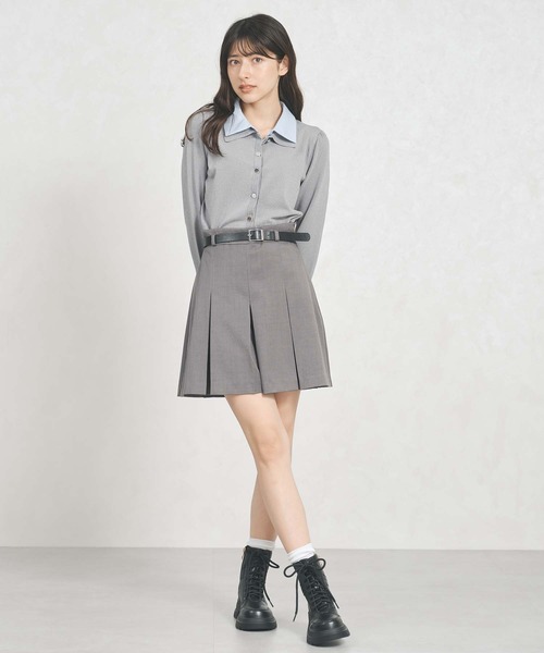 セール】2025秋冬新作 レイヤード衿付きニット（ニット/セーター）｜31