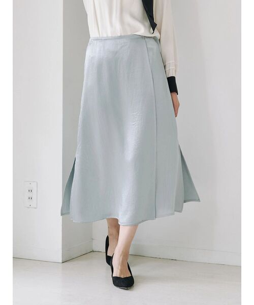 TONAL（トーナル）の「アセテート配色STラップスカート（スカート・レディース・ブラウン/ミント/ベージュ・SMALL/MEDIUM）」の3枚目の写真