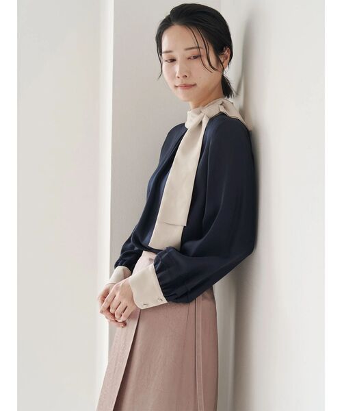 TONAL（トーナル）の「アセテート配色STラップスカート（スカート・レディース・ブラウン/ミント/ベージュ・SMALL/MEDIUM）」の14枚目の写真