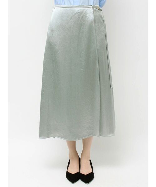 TONAL（トーナル）の「アセテート配色STラップスカート（スカート・レディース・ブラウン/ミント/ベージュ・SMALL/MEDIUM）」の15枚目の写真