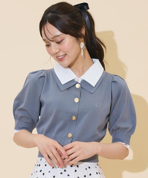 WILLSELECTION(ウィルセレクション)の「レイヤードカラープルオーバー(ニット/セーター・レディース・モカ/ダークブラウン/ブラック/グレー・FREE)」の3枚目の写真