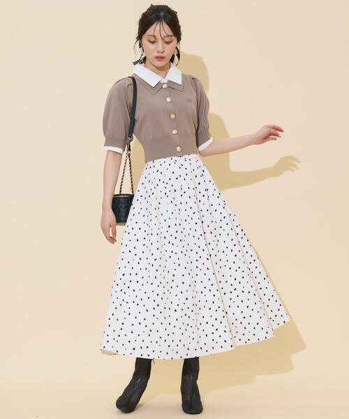 WILLSELECTION(ウィルセレクション)の「レイヤードカラープルオーバー(ニット/セーター・レディース・モカ/ダークブラウン/ブラック/グレー・FREE)」の20枚目の写真