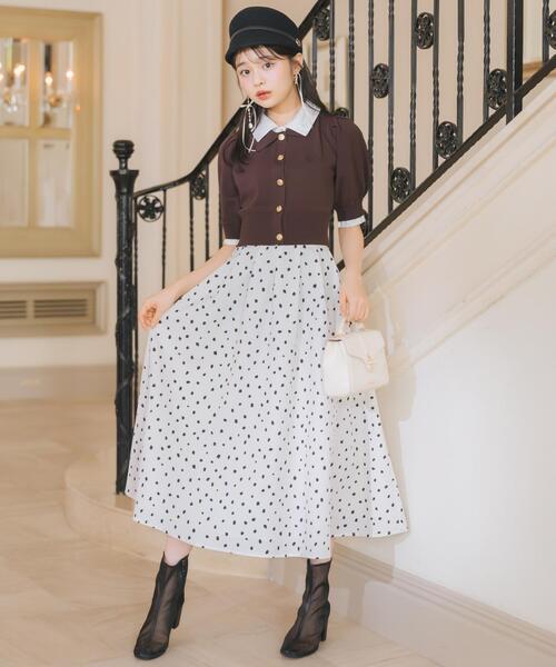 WILLSELECTION(ウィルセレクション)の「レイヤードカラープルオーバー(ニット/セーター・レディース・モカ/ダークブラウン/ブラック/グレー・FREE)」の14枚目の写真