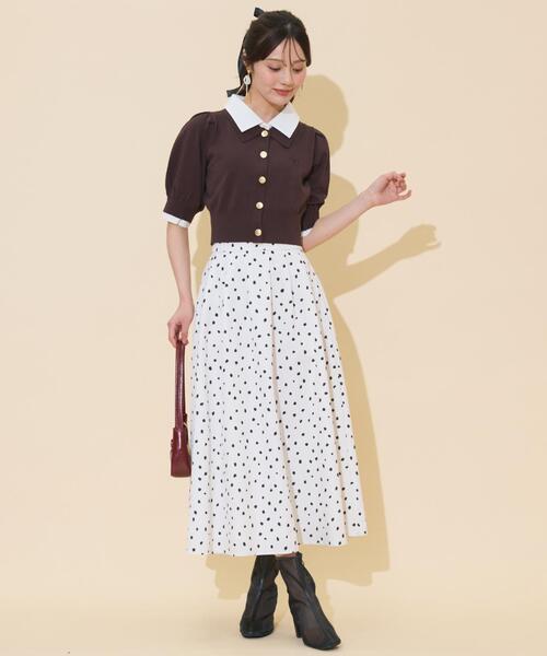 WILLSELECTION(ウィルセレクション)の「レイヤードカラープルオーバー(ニット/セーター・レディース・モカ/ダークブラウン/ブラック/グレー・FREE)」の15枚目の写真