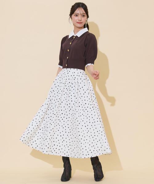 WILLSELECTION(ウィルセレクション)の「レイヤードカラープルオーバー(ニット/セーター・レディース・モカ/ダークブラウン/ブラック/グレー・FREE)」の9枚目の写真